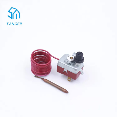 Manual Reset Capillary Tube Thermostat Pipe 16A 250V