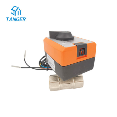 2 Yollu Rs485 Haberleşme Kontrol Aktüatör Vanası 24v Ac LCD Ekran IP54
