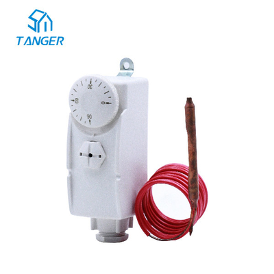 Pipe Mounted Thermostat For Water Cylinder Thermostat With Probe Capillary