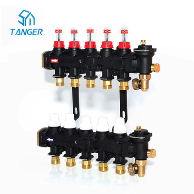 5 Port 4 Port 3 Port 2 Port Underfloor Heating Manifold With Pump