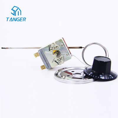 Bulb High Temperature Capillary Thermostat Adjustment Knob 300 Degrees 250VAC 16A