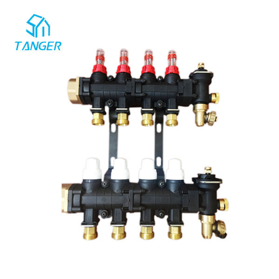 8 Port 10 Port 12 Port 4 Zone Underfloor Heating Manifold Actuator Hydronic