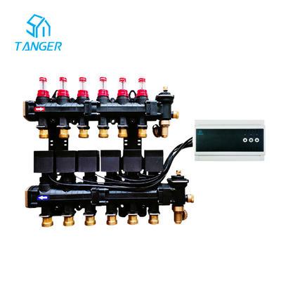 4 Zone Hydronic Radiant Floor Heating Manifold UFH Heating Wiring Centre