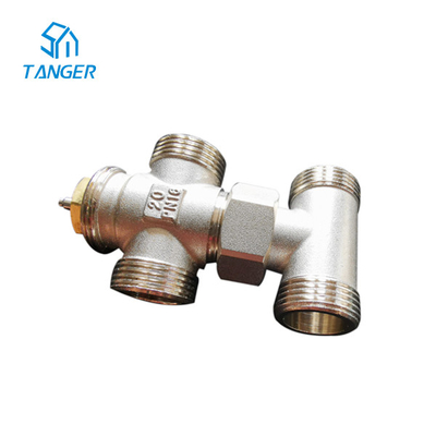 Havlu Radyatör Yerden Isıtma Trv 4 Yollu için 10mm 15mm ila 20mm Radyatör Vanaları