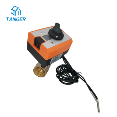 2 Yollu Rs485 Haberleşme Kontrol Aktüatör Vanası 24v Ac LCD Ekran IP54